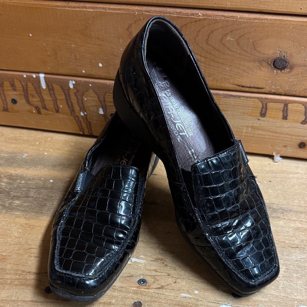 Mephisto, Crocodile Patterned, Leather Loafers, Sz 8.5